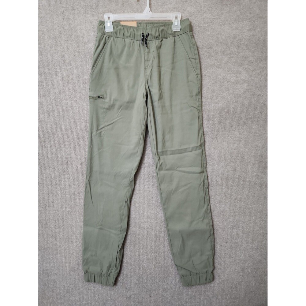 Eddie Bauer Fleece Lined Jogger Pants Youth Boys XXL 18-20 Green Pull On NEW